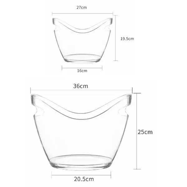 Acrylic Champagne Ice Bucket 4L for Parties