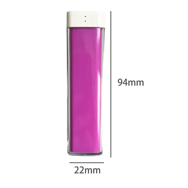 Portable Lipstick Power Bank 2600mAh with USB Ports