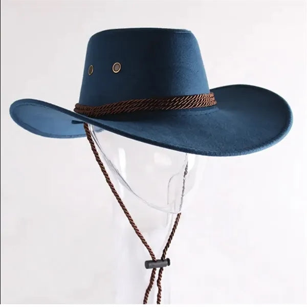 Western Suede Cowboy Hat with Vintage Style