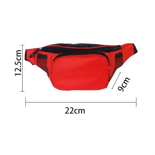 Lightweight Sports Fanny Pack With Mesh Side Pockets