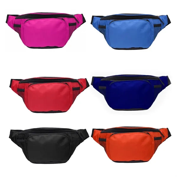 Lightweight Sports Fanny Pack With Mesh Side Pockets