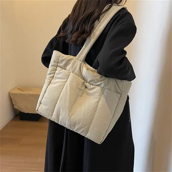 Shoulder Bag Padded Tote Large Capacity
