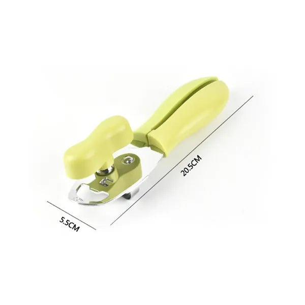 Manual Can Opener W/ Ergonomic Handle and Stainless Blade