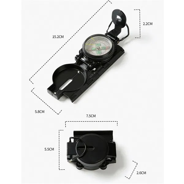 Military Marching Compass with Inclinometer