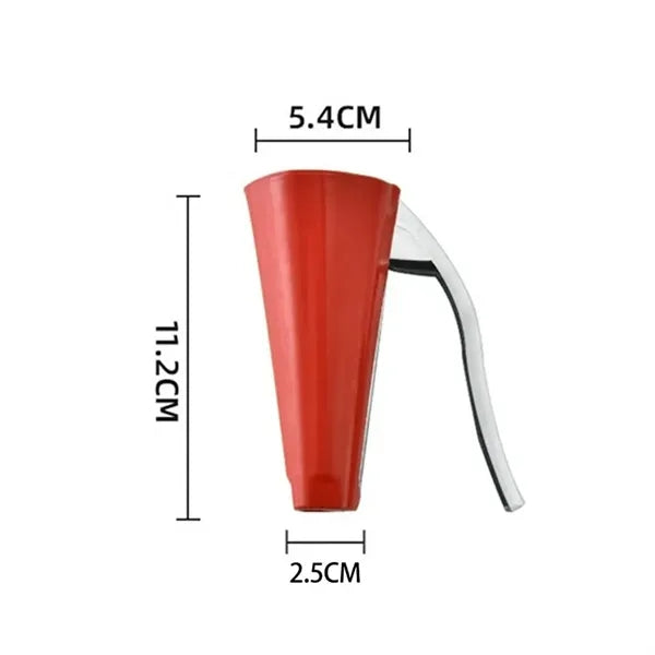 Funnel Design Nutcracker with Non Slip Grip for Nuts
