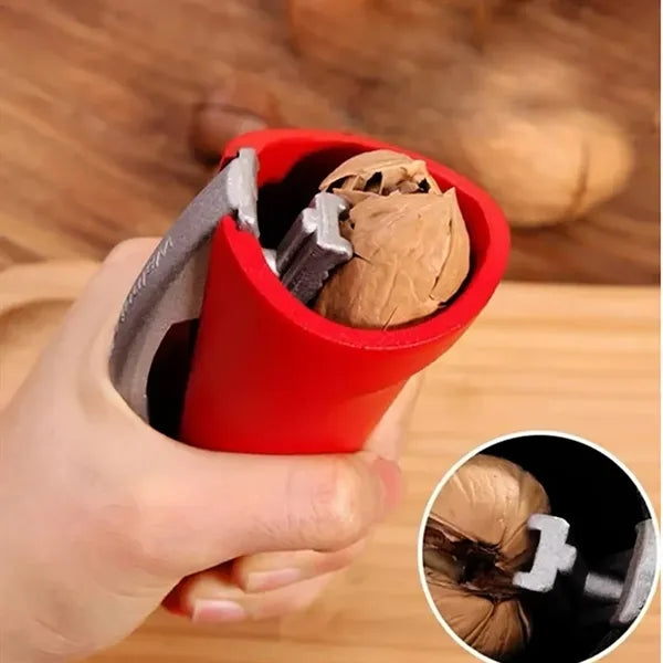 Funnel Design Nutcracker with Non Slip Grip for Nuts