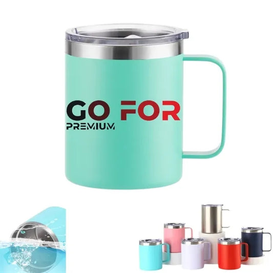 Insulated Stainless Steel Coffee Mug with Leakproof Lid