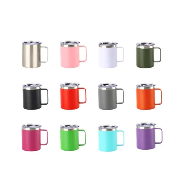 Insulated Stainless Steel Coffee Mug with Leakproof Lid