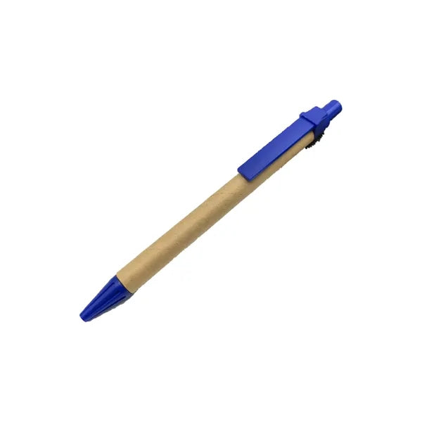 Eco-Friendly Kraft Paper Ballpoint Pen&Plastic Clip