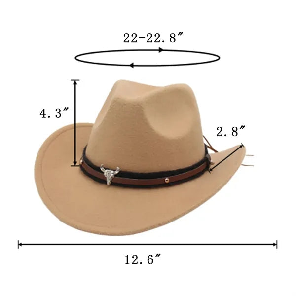 Suede Western Cowboy Hat