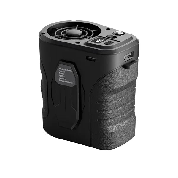10000mAh Portable Flashlight Power Bank Mini Waist Fan