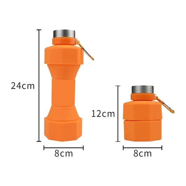 22Oz. Portable Collapsible Silicone Travel Water Bottle