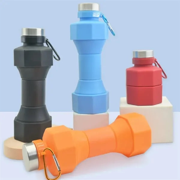 22Oz. Portable Collapsible Silicone Travel Water Bottle