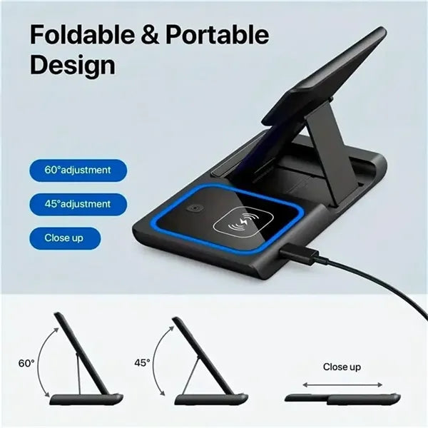 Portable Wireless 3-in-1 Charger