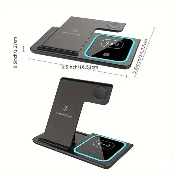 Portable Wireless 3-in-1 Charger