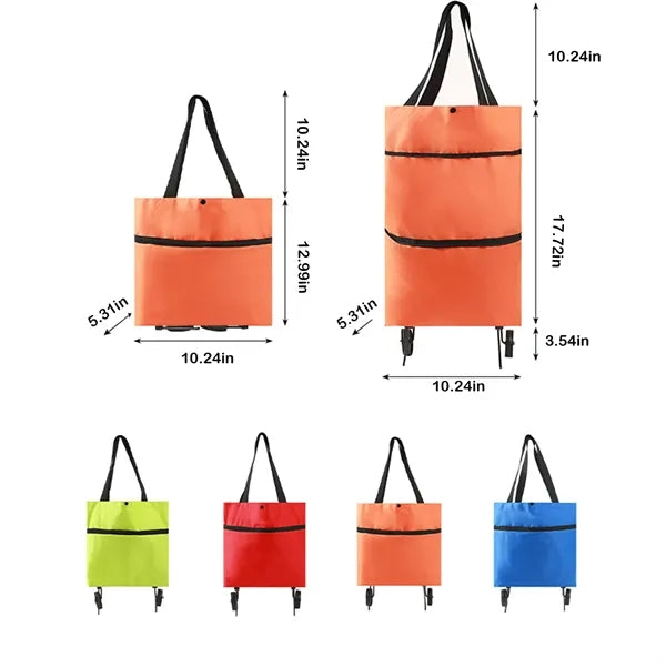 2-in-1 foldable cart with wheels