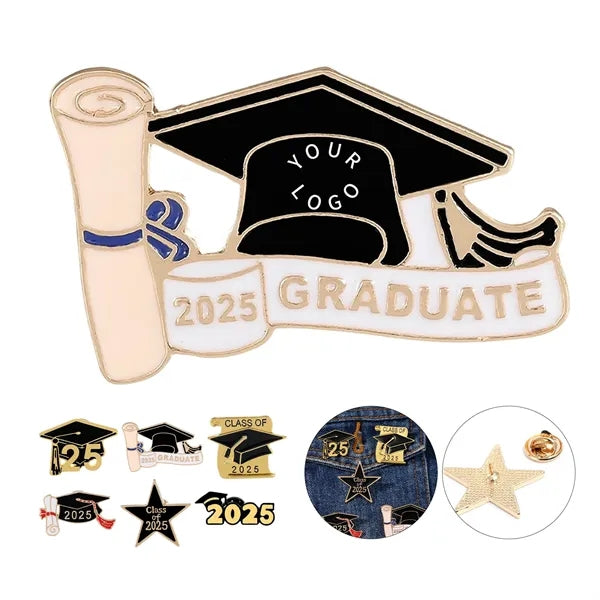 Class of 2025 Graduation Enamel Pins for School Events