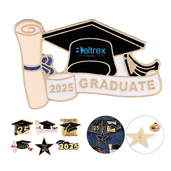 Class of 2025 Graduation Enamel Pins for School Events