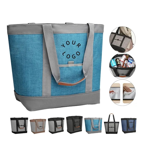 24L Large Portable Tote Cooler Bag for Picnics and Travel