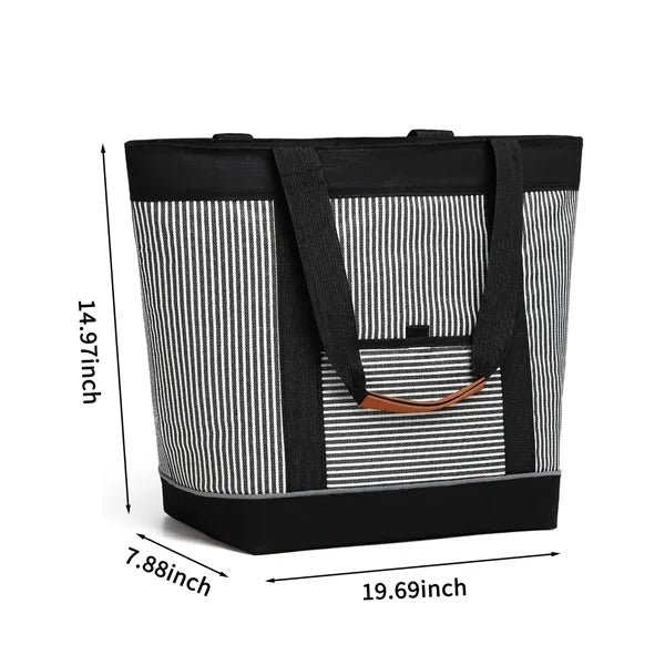 24L Large Portable Tote Cooler Bag for Picnics and Travel