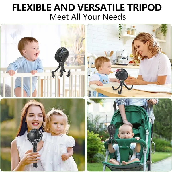Rechargeable Mini Fan Clip