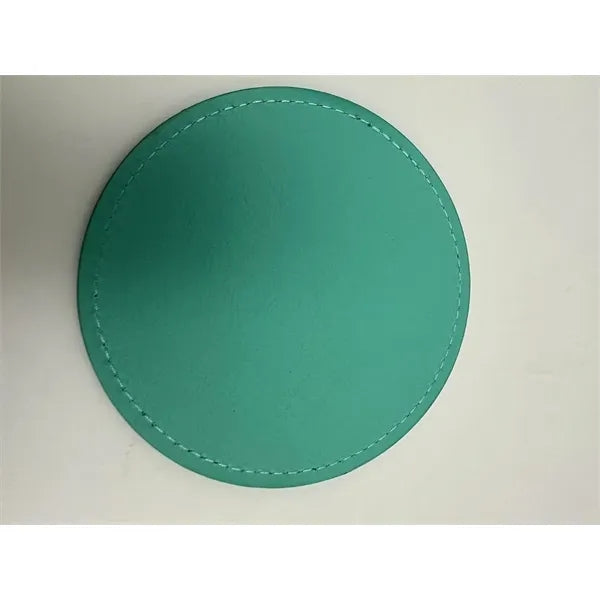 4" Round Leather Coasters