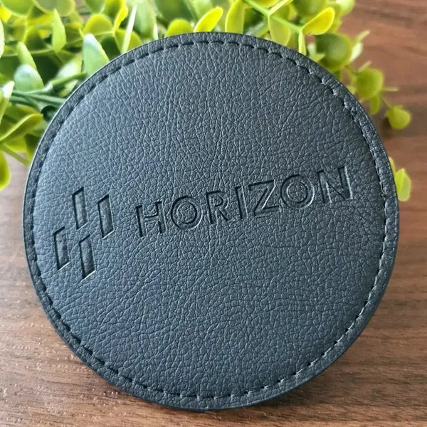 4" Round Leather Coasters