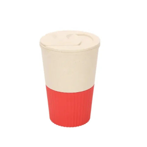 Wheat Straw Coffee Mugs Cup With Lid