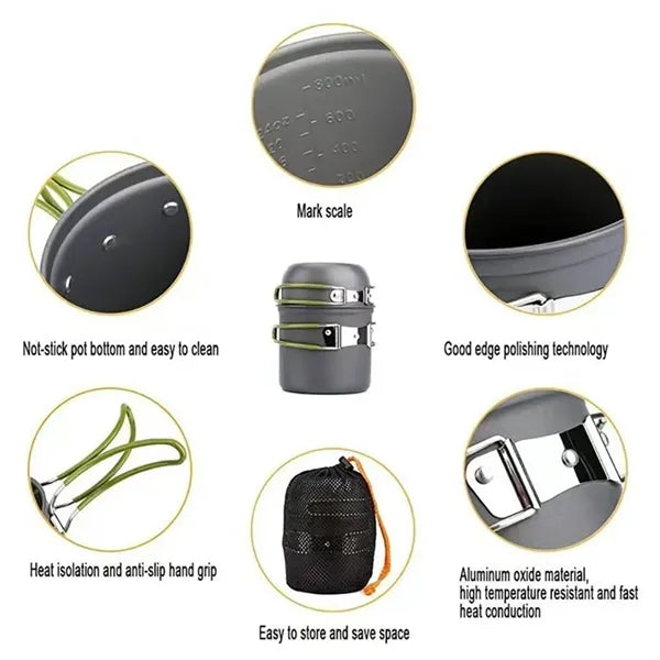 Portable Camping Cookware Set