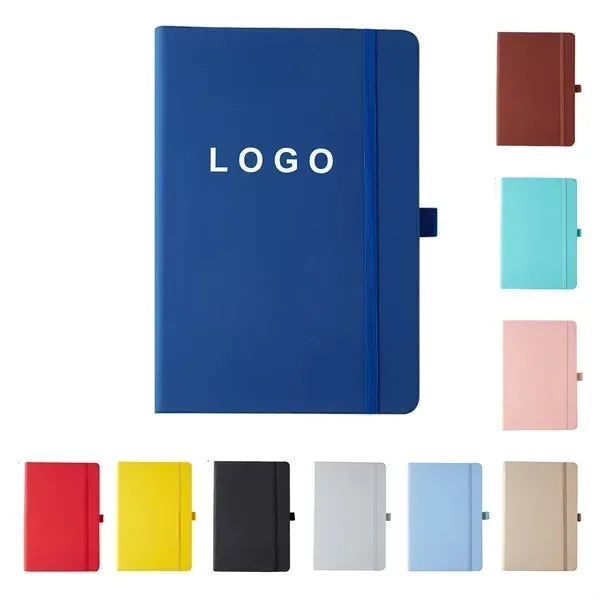 PU Cover Notebook Journal with Pen Holder