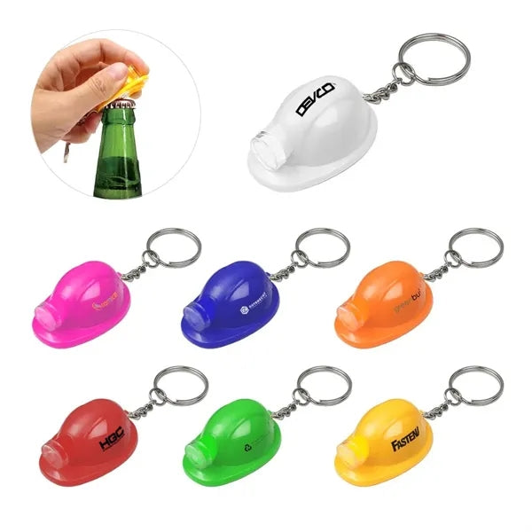 Hard Hat Bottle Opener Key chain