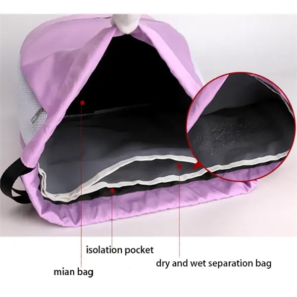 Swimming Fitness Gym Drawstring Bag