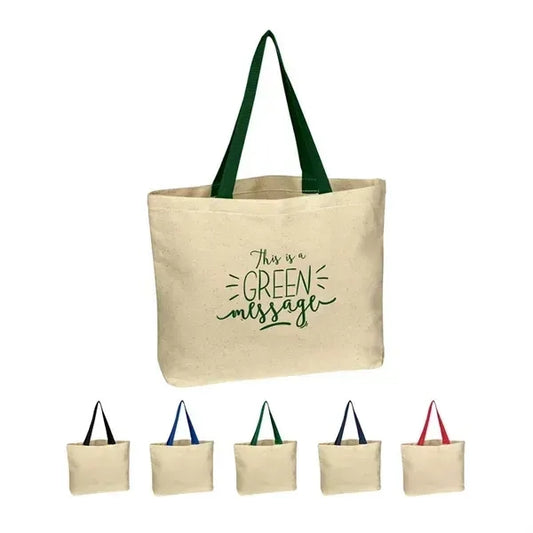 Natural Cotton Canvas Tote Bag