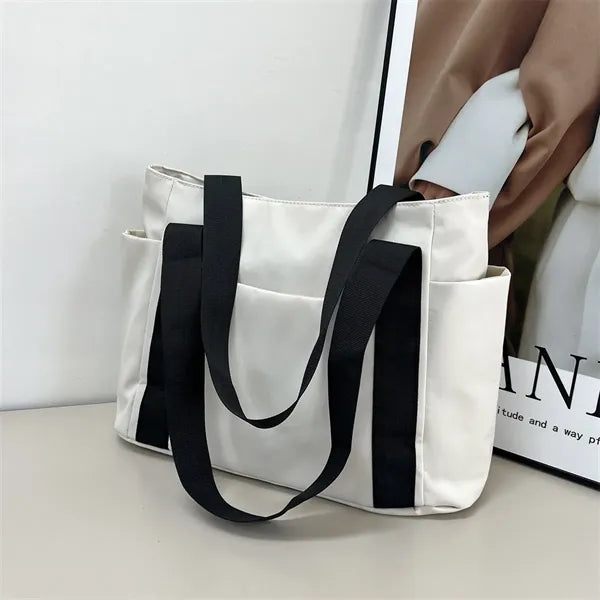 Solid Color Tote Bag Shoulder