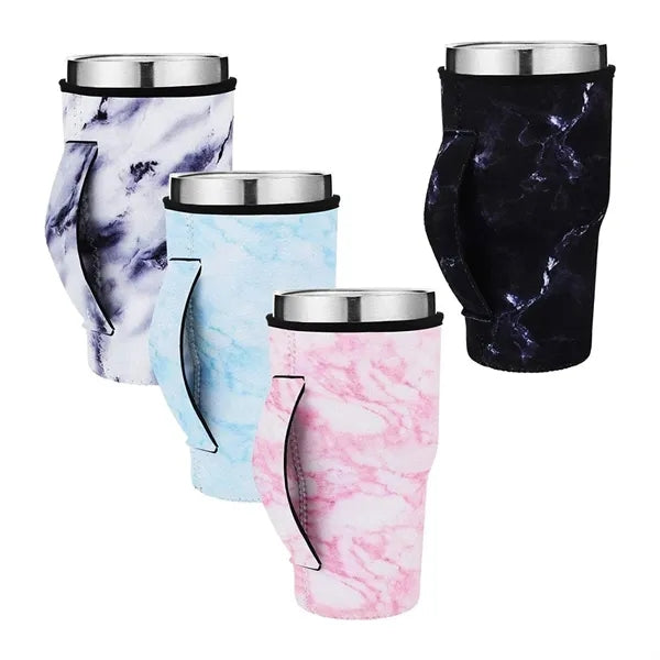 30OZ marble patterned cup cover