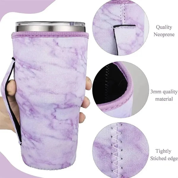 30OZ marble patterned cup cover
