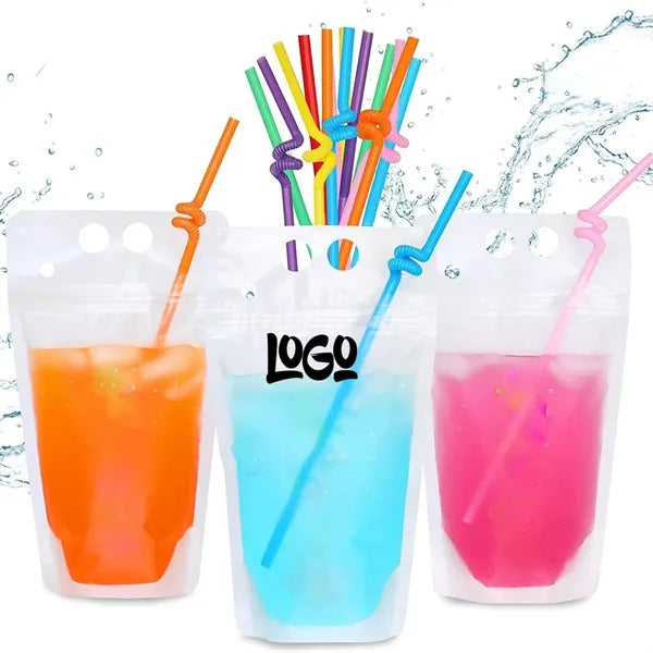 16ounce Portable Straw Juice Pouch
