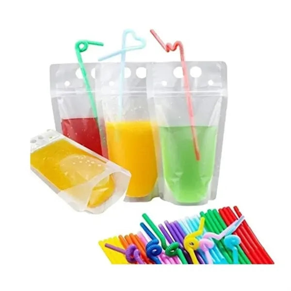 16ounce Portable Straw Juice Pouch