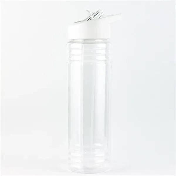 24oz Plastic bottle W/ straw