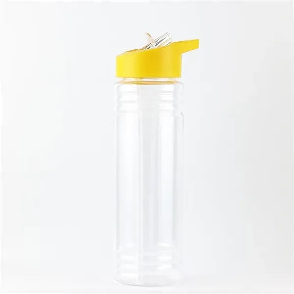 24oz Plastic bottle W/ straw