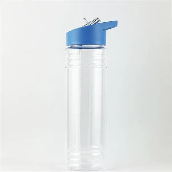 24oz Plastic bottle W/ straw