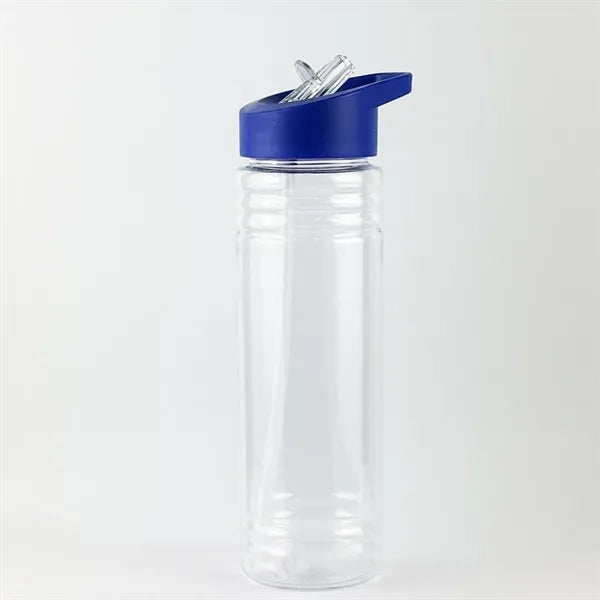24oz Plastic bottle W/ straw