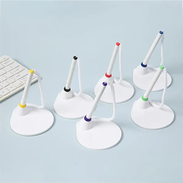 Plastic Counter Pen w/ Adhesive Base & Secure Cord