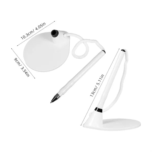 Plastic Counter Pen w/ Adhesive Base & Secure Cord