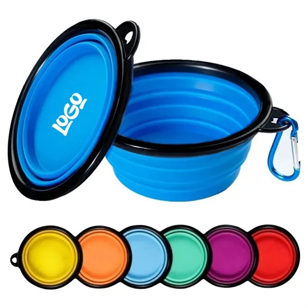 34oz Portable Silicone Foldable Pet Bowll