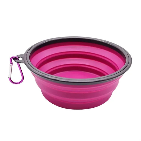 34oz Portable Silicone Foldable Pet Bowll