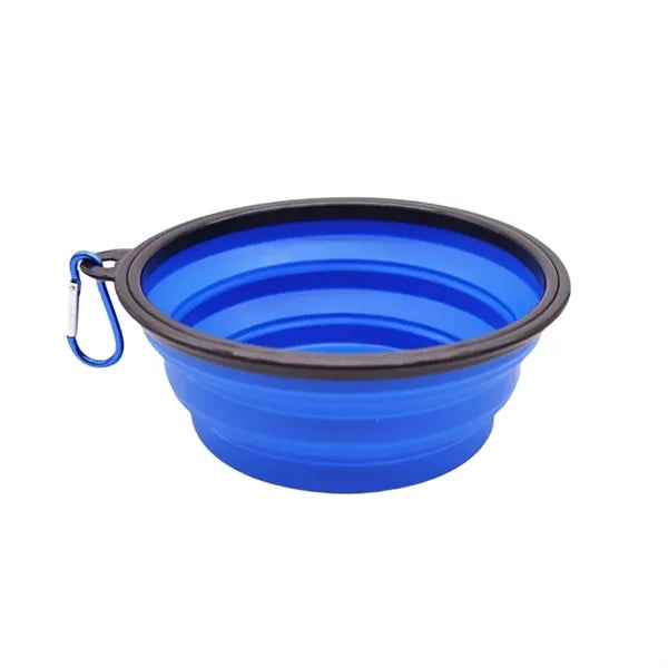 34oz Portable Silicone Foldable Pet Bowll