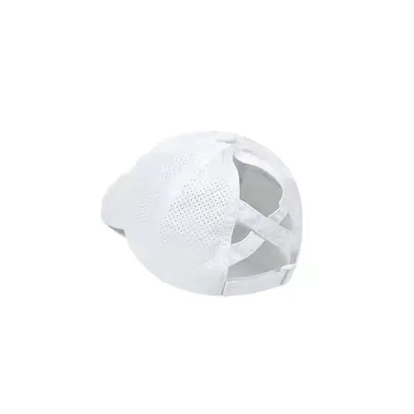 Casual Cross-Design Mesh Baseball Cap