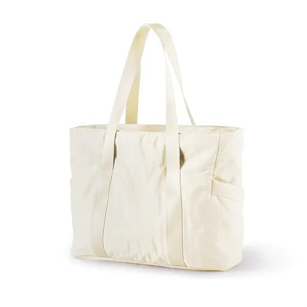 Pink Large Tote Bag for Women with Zipper Dance Yoga
