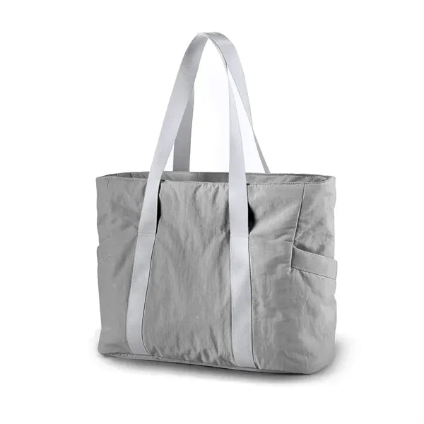 Pink Large Tote Bag for Women with Zipper Dance Yoga